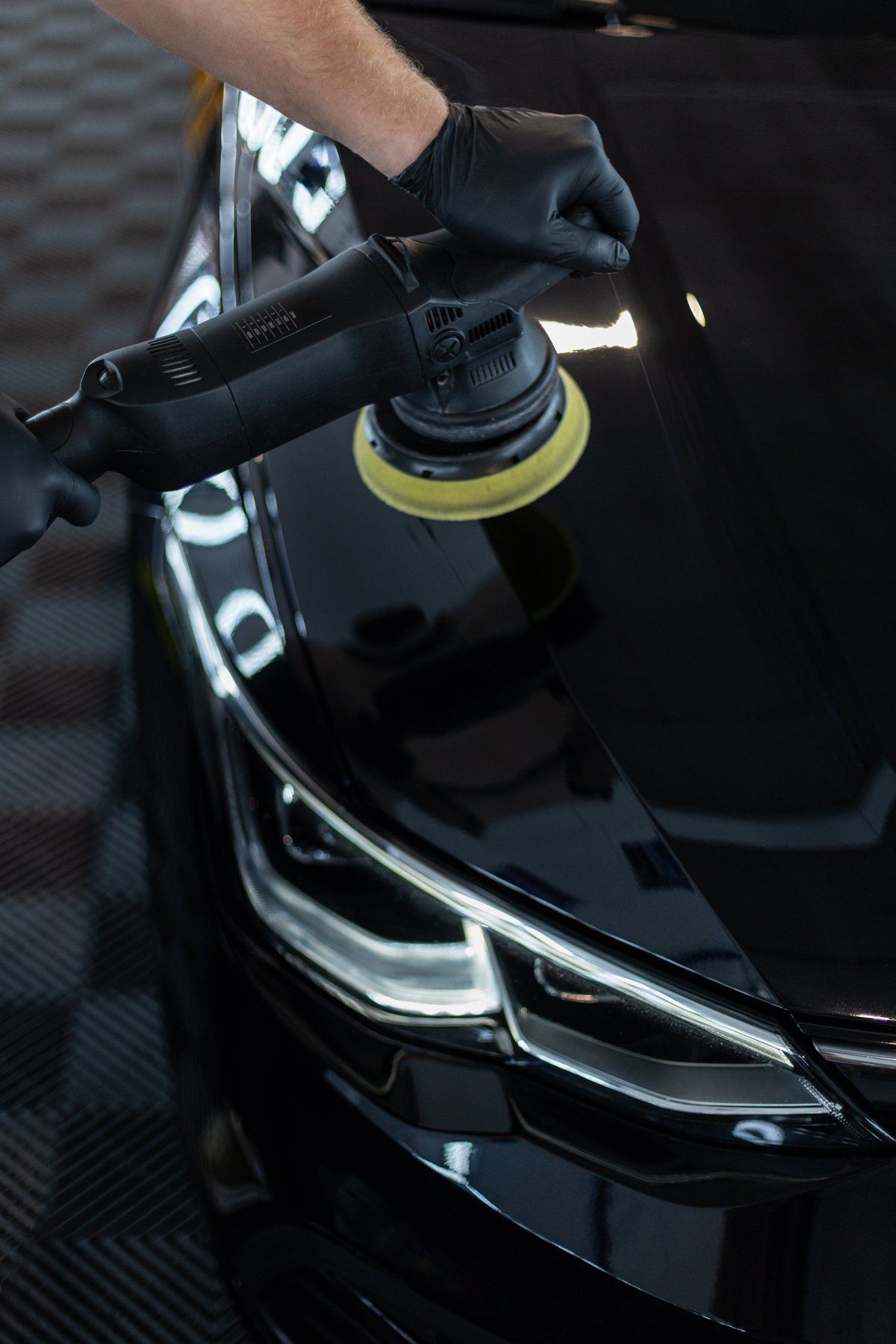Auto detailing in West Chester, PA — polishing a vehicle